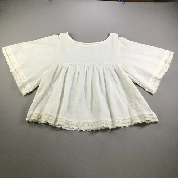 Copper Key Cream Embroidered Blouse - Picture 3 of 13